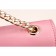 Saint Laurent Medium Fringed Suede Leather Satchel Pink