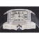 Swiss Cartier Santos Silver Bezel with Diamonds and Black Leather Strap sct47  621531