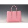 Prada Saffiano Double Tote Pink