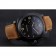 Panerai Luminor Marina 1950 Black Dial Matte Black Steel Case Brown Suede Leather Strap