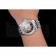 Swiss Patek Philippe Calatrava Black Openworked Dial Diamond Bezel Stainless Steel Case And Bracelet