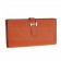 Hermes Bearn Wallet with Gusset Orange