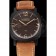 Swiss Panerai Luminor 1950 Brown Dial Black PVD Case Brown Suede Leather Strap 1453848