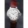 Cartier Ballon Bleu 42mm White Dial Stainless Steel Case Brown Leather Bracelet