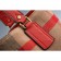 Burberry Medium Canvas Check Tote Bag Red 607802