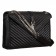 Saint Laurent Black Monogramme Quilted Textured Shoulder Bag 18926836