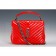 Saint Laurent College Monogram Patent Leather Medium Red Bag 18927014