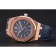 Swiss Audemars Piguet Royal Oak Blue Dial Gold Case Blue Leather Strap