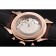 Swiss Vacheron Constantin Traditionnelle Chronograph Black Dial Gold Case Brown Leather Bracelet 1453995