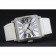 Franck Muller Master Square Diamond Encrusted Stainless Steel Bezel White Croco Bracelet 80284