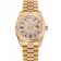 Swiss Rolex Day Date Yellow Gold Diamond Pave
