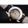 Patek Philippe Swiss Calatrava Ribbed Bezel White Dial Black Leather Strap 7642