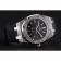 Swiss Audemars Piguet Royal Oak Black Dial Steel Case With Diamonds Black Leather Strap