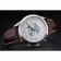 Breitling Transocean Chronograph Unitime White Dial Stainless Steel Case Brown Leather Bracelet 622244