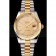 Swiss Rolex Datejust Gold Dial Gold Bezel Stainless Steel Case Two Tone Bracelet