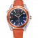 Omega Seamaster Planet Ocean GMT Orange Dial Orange Leather Band   622395