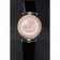 Bvlgari B.ZERO1 25mm White Dial Stainless Steel Case Gold Bezel Black Leather Bracelet