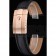 Rolex Black Leather with Rose Gold Clasp Bracelet  622498