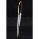 Christian Dior Gold Rimmed Silver Embossed Lower Body Black Ballpoint Pen  622726