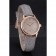Patek Philippe Calatrava Gray Dial Rose Gold Case Gray Leather Strap