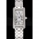 Cartier Tank Americaine White Dial Diamond Bezel Stainless Steel Case And Bracelet 1453777