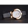 Omega Ladies Watch White Dial Gold Case Black Leather Strap  622820