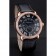 Cartier Ronde Louis Cartier Black Dial Gold Case Diamond Bezel Black Leather Strap