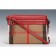 Burberry House Check And Red Leather Crossbody Bag 18926899