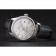 Swiss Rolex Datejust White Dial Stainless Steel Case Black Leather Strap