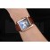 Cartier Tank Black Dial Rose Gold Case Brown Leather Strap  622765