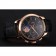 Patek Philippe Chronograph Black Guilloche Dial Rose Gold Case Black Leather Strap