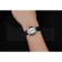 Omega Ladies Watch White Dial Stainless Steel Case Black Leather Strap  622818