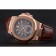 Patek Philippe Nautilus Gray Dial Rose Gold Case Brown Leather Strap