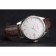 Swiss Patek Philippe Calatrava White Dial Stainless Steel Case Brown Leather Strap