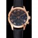 Omega DeVille Rose Gold Bezel with Black Dial and Black Leather Strap  621569