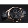 Patek Philippe Grand Complications Black Dial Gold Case Black Leather Bracelet  1454238