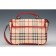 Burberry Medium House Check Red Saddle Bag 18926890