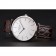 Swiss Longines Grande Classique White Dial Stainless Steel Case Brown Leather Strap