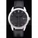 Swiss Vacheron Constantin Traditionnelle Black Dial Stainless Steel Case Black Leather Bracelet