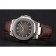 Patek Philippe Nautilus Brown Dial Brushed Stainless Steel Case Brown Leather Strap