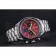 Omega Speedmaster Red Grey Stainless Steel Strap  622054