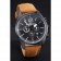 Bell and Ross BR126 Flyback Black Dial Black Case Brown Suede Leather Strap