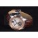 Cartier Calibre Flying Tourbillon White Dial Two Tone Case Brown Leather Bracelet