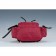 Burberry Medium Backpack Dark Red Nylon Black Leather Trim 18927045