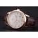Swiss IWC Portugieser Perpetual Calendar White Dial Rose Gold Case Brown Leather Strap