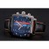 Tag Heuer Monaco Calibre 36 Blue And Orange Stripes Dial Black Leather Strap 622302