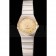 Swiss Lady Omega Constellation Crystal Encrusted Bezel Golden Dial 80293
