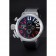 U-Boat 1001  Red On Black Dial Stainless Steel Case Rubber Bracelet  622712