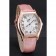 Cartier Tortue Perpetual Calendar White Dial Gold Case Pink Leather Strap