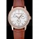 Vacheron Constantin Patrimony Power Reserve White Dial Gold Diamond Case Brown Leather Bracelet  1454268